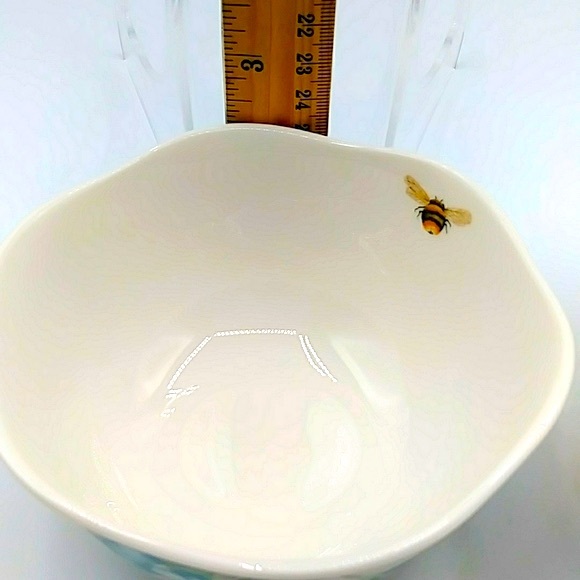 🌏HP! 2 Lenox Butterfly Meadows Bowls. One is Ice Cream size & 1 Fruit Bowl - Picture 11 of 11